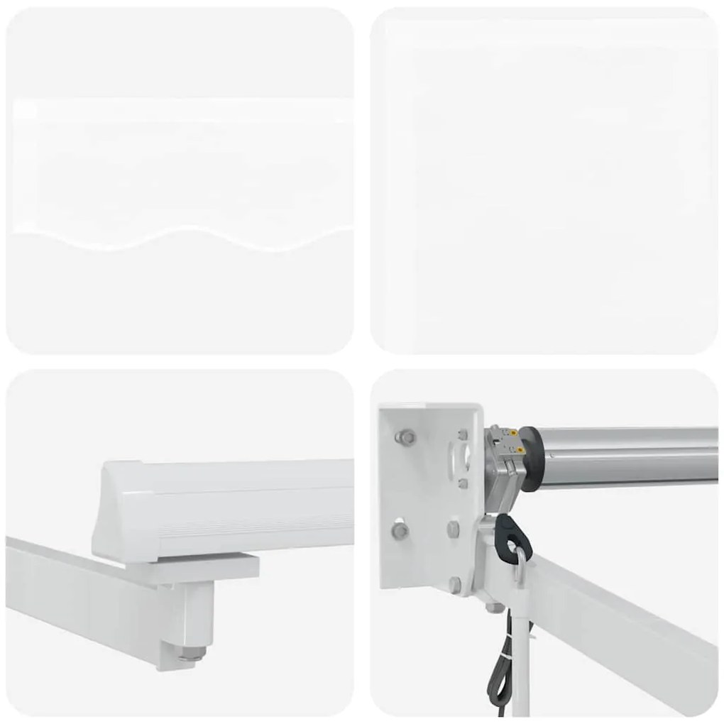 Toldo Retrátil Automático Branco 350 x 250 cm