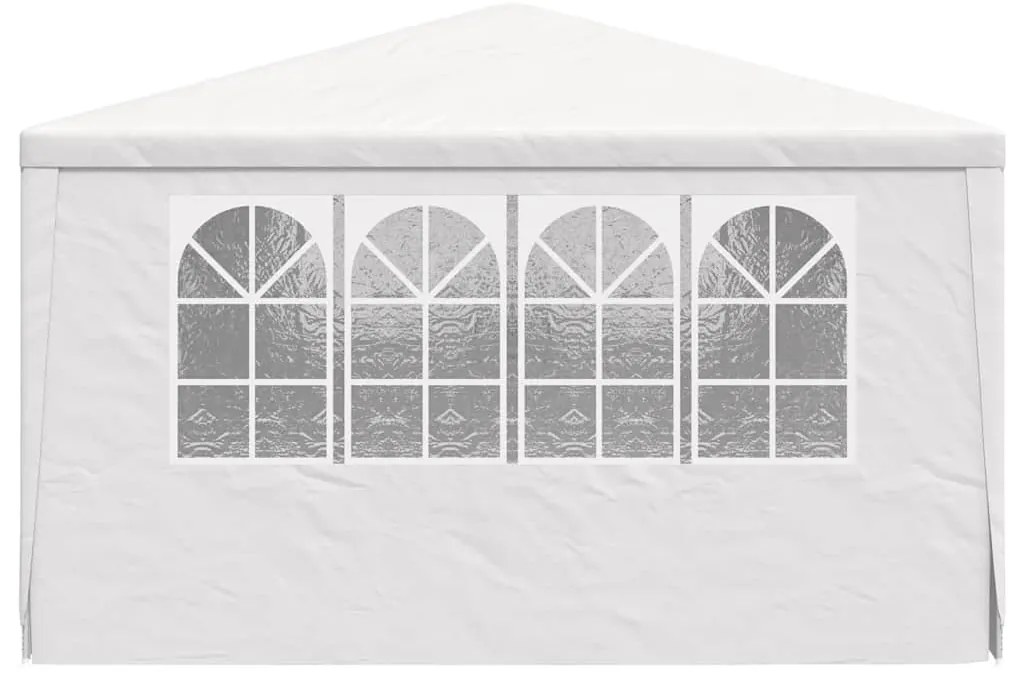 Tenda festas profissional + paredes laterais 4x6m 90g/m² branco