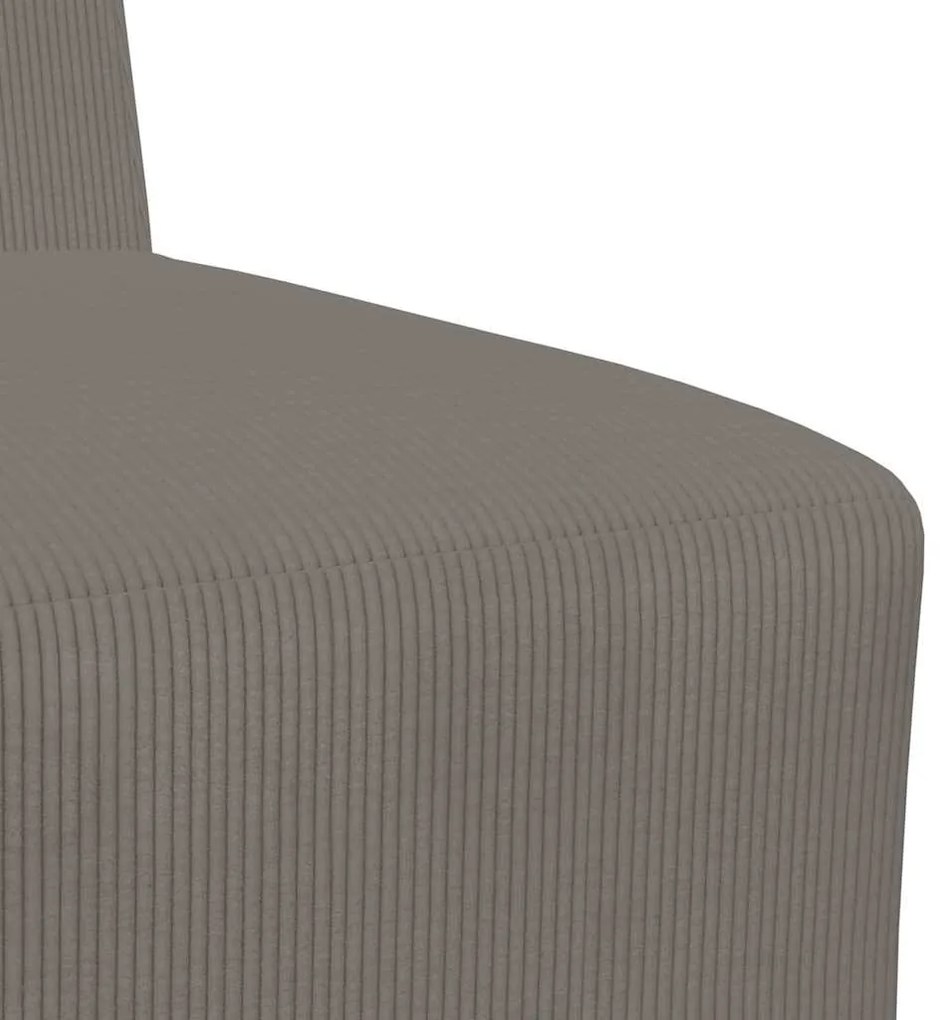 Sofá Chiar 3 pcs Cinzento-claro 55 x 74 x 82 cm
