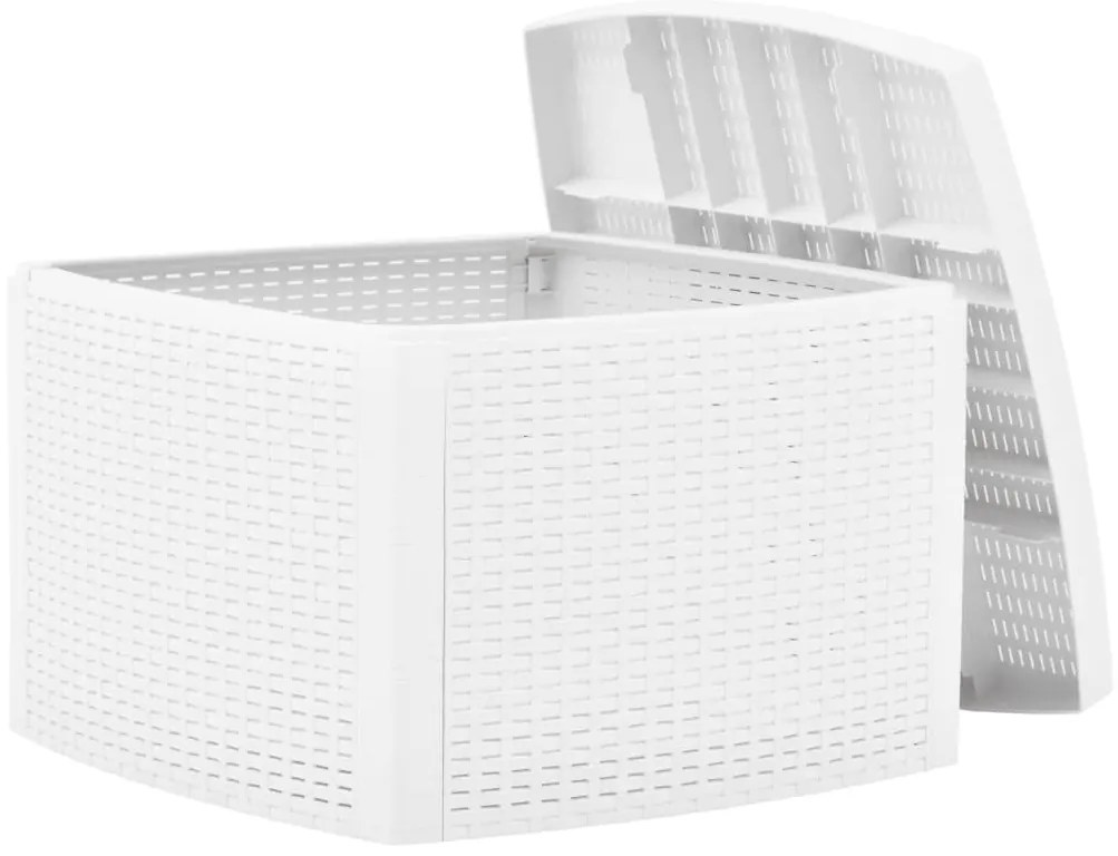 Mesa de apoio 54x54x36,5 cm plástico branco