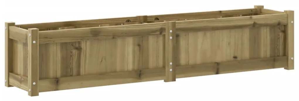 Vaso/floreira de jardim 150x31x31cm madeira de pinho impregnada