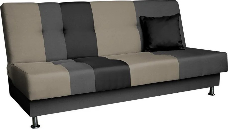 Sofá-cama Columbus 141, Cama com arrumação, 90x195x85cm, 51 kg, Pernas: Metal, Madeira: Pinheiro