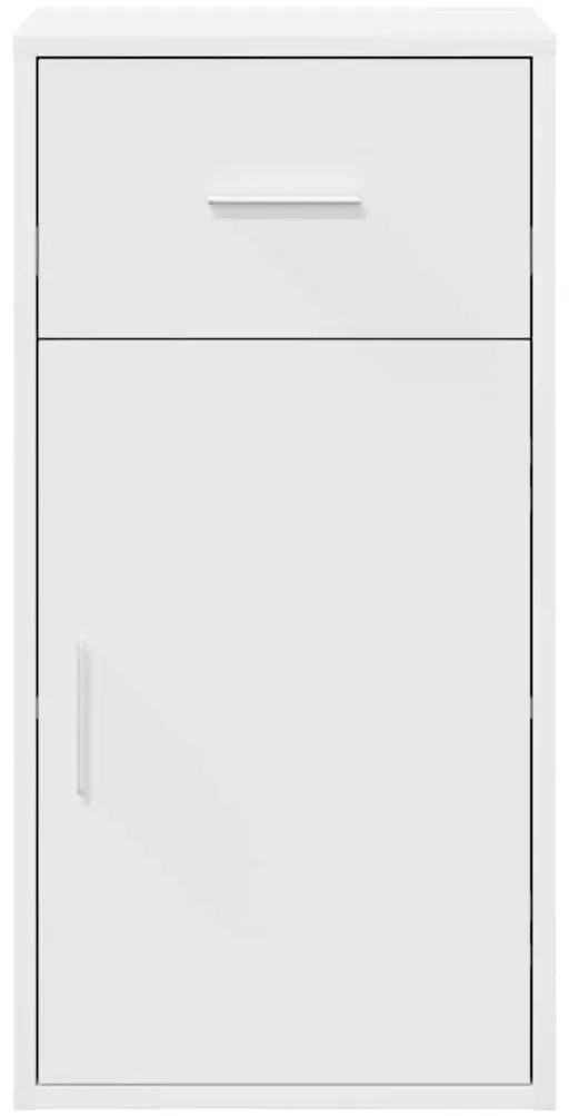 Armário Branco Branco MDF Compacto Armazenamento Armário