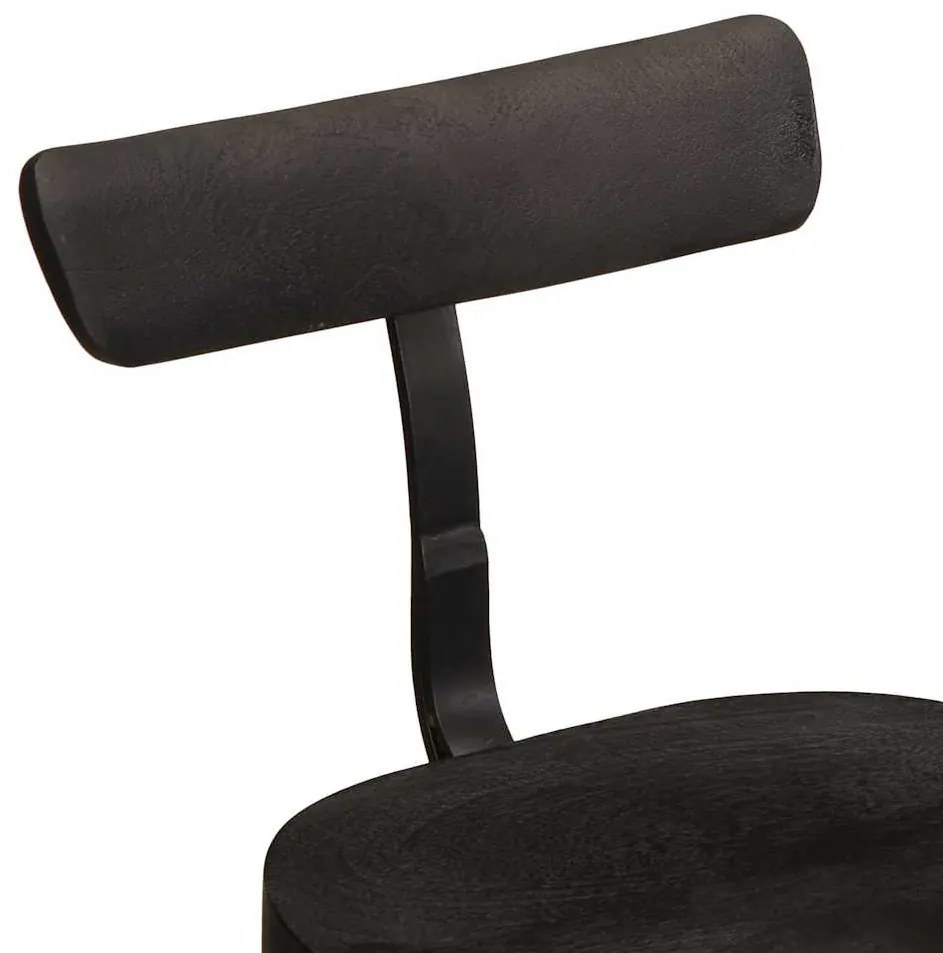 Bancos de bar 2 pcs 49x43x79 cm madeira de mangueira maciça