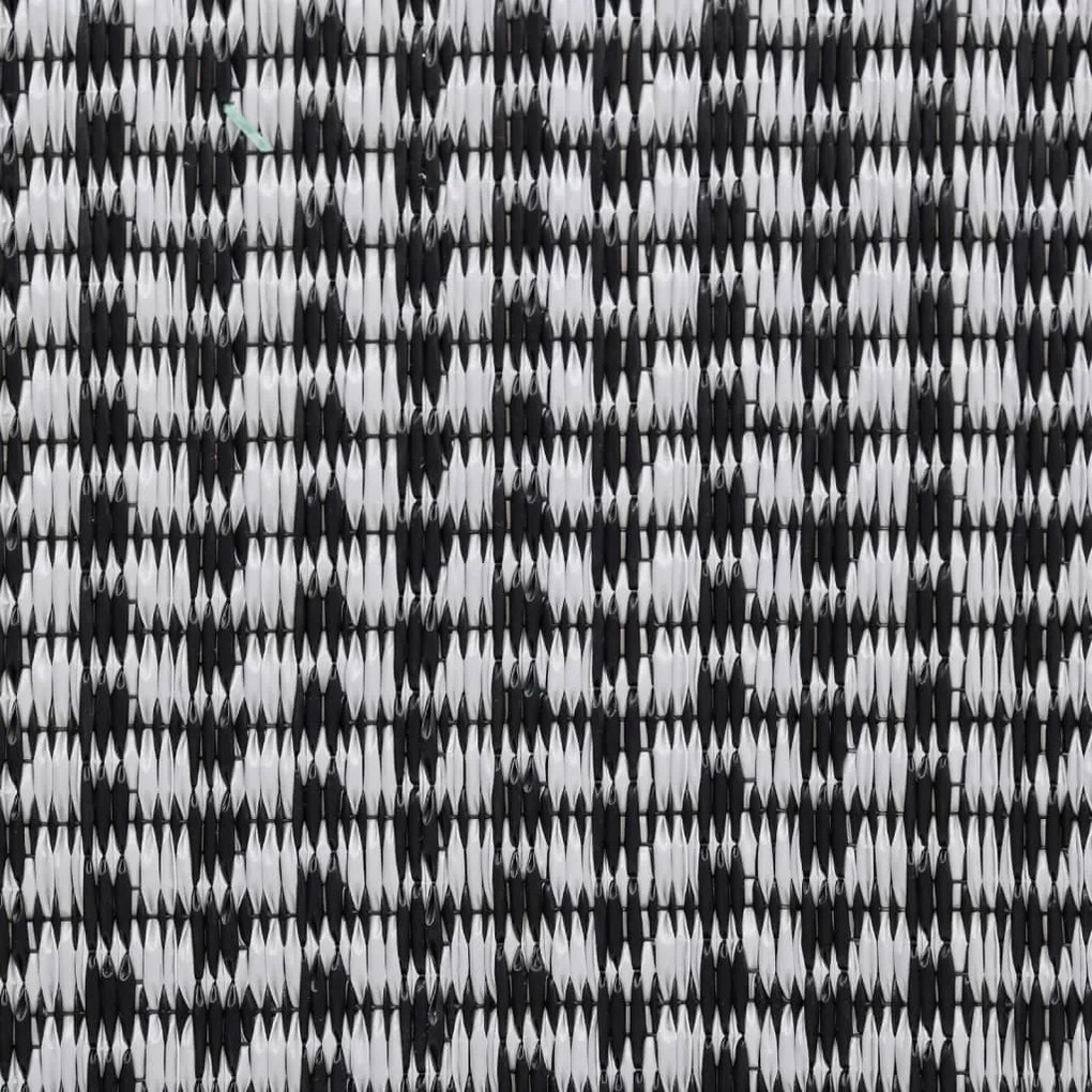 Tapete de exterior 80x250 cm ARAKIL PP preto