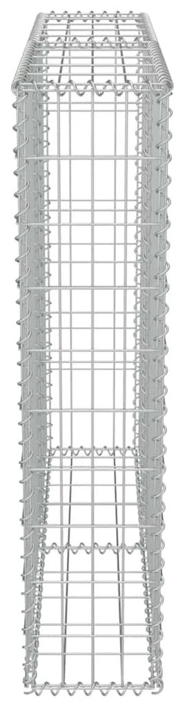 Muro gabião com tampas aço galvanizado 100x20x100 cm