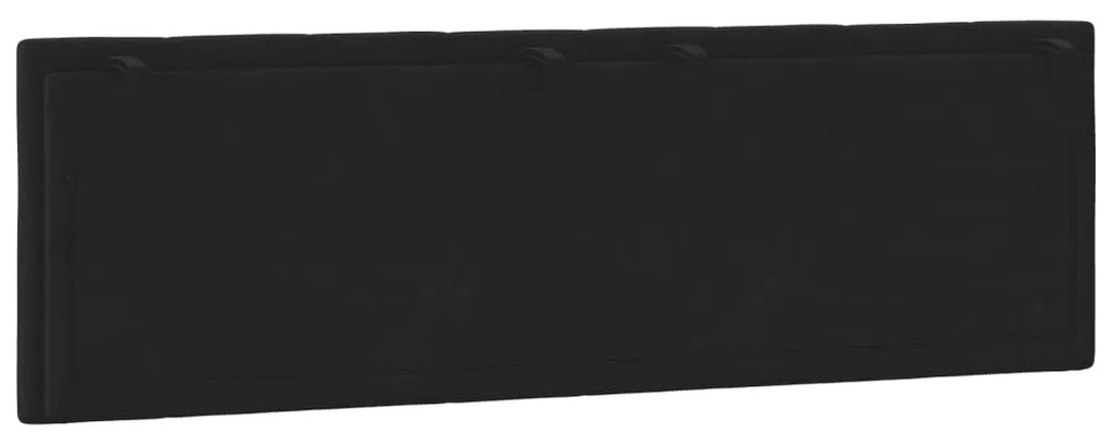 Almofadão de cabeceira 160 cm veludo preto