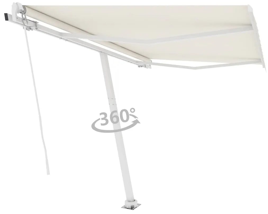 Toldo automático independente 300x250 cm cor creme
