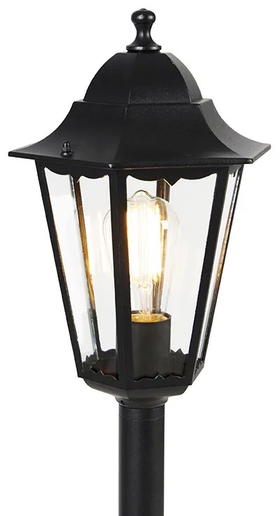 Lanterna de pé exterior preta 120 cm IP44 - Havana Clássico / Antigo