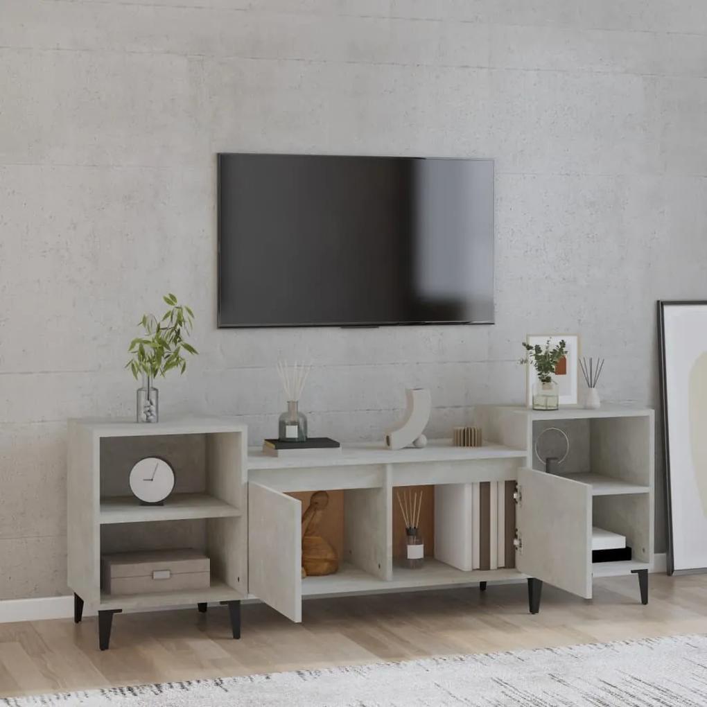 Móvel de TV Lotus de 160 cm - Cinzento Cimento - Design Moderno