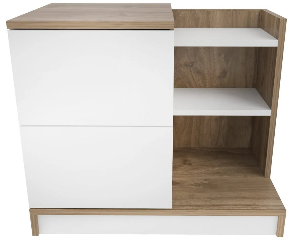 Mesa de Cabeceira Rena – Branco – 72 cm x 45 cm x 60 cm