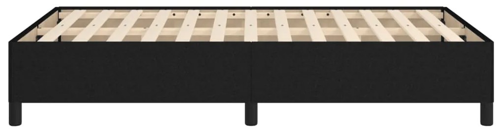 Estrutura de cama sem colchão 120x200 cm tecido preto