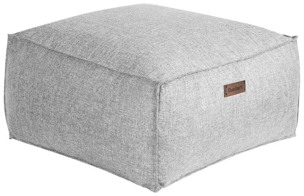 Pufe cinzento 50 x 30 cm MUKKI Beliani