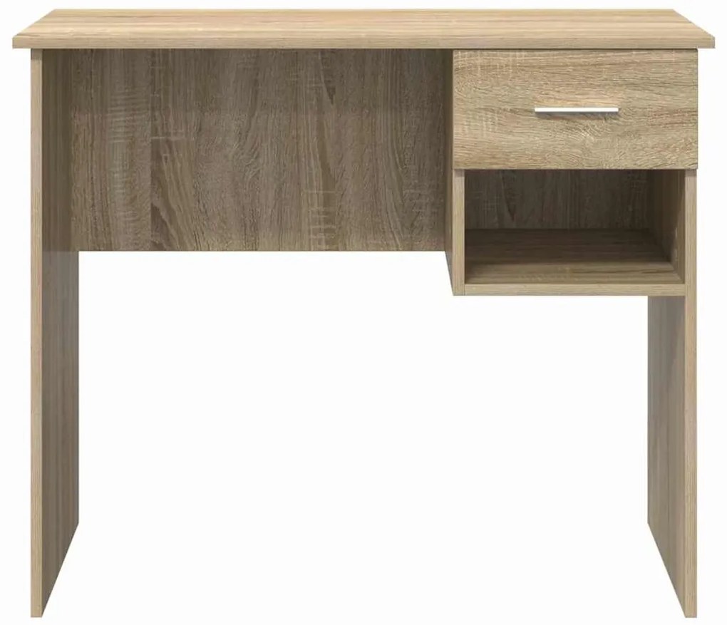 Secretária com Armazenamento Carvalho de Sonoma 90x49.5x75 cm Madeira