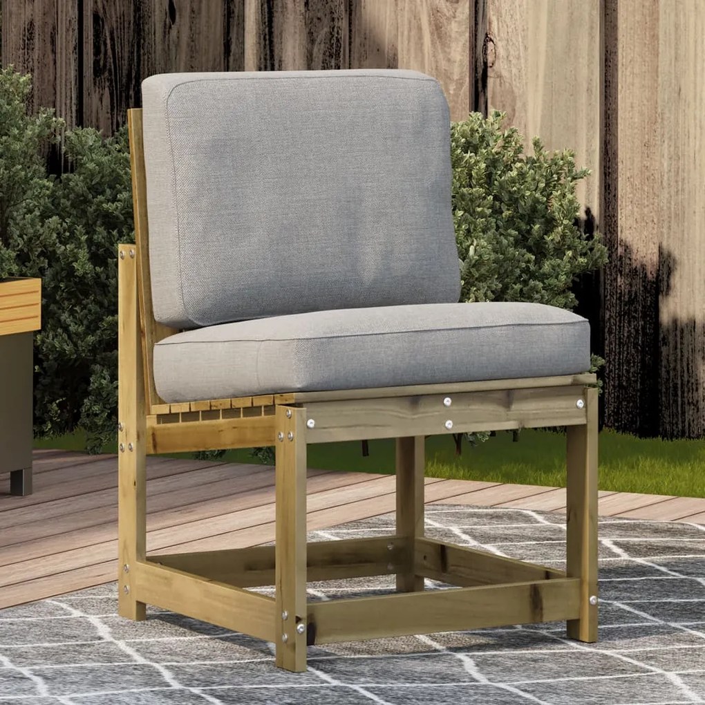 vidaXL Cadeira de jardim 50,5x55x77 cm madeira de pinho impregnada