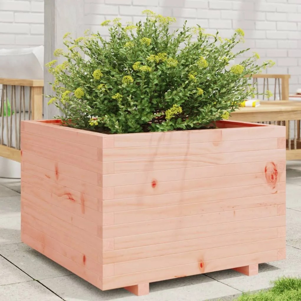 vidaXL Vaso/floreira de jardim 70x70x49,5 cm madeira de douglas maciça