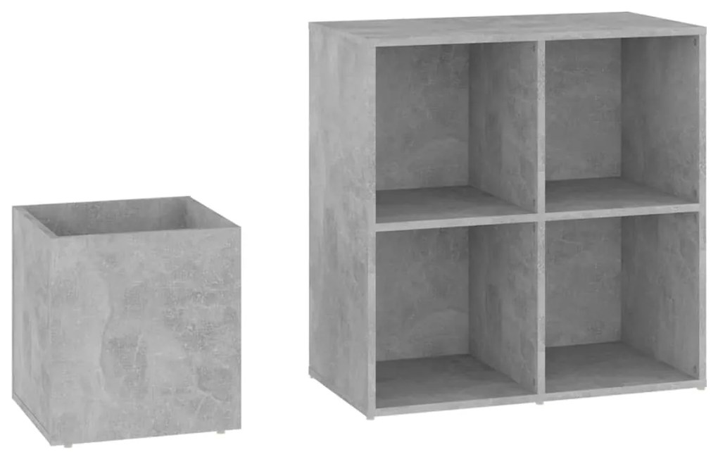 Sapateira de corredor 105x35,5x70 derivados de madeira cinzento