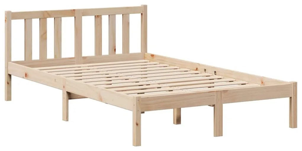 Cama com estante sem colchão 135x190 cm pinho maciço
