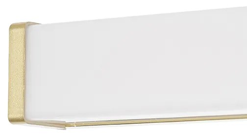 Candeeiro de parede para casa de banho em latão 92 cm com LED IP44 - Cascada Moderno