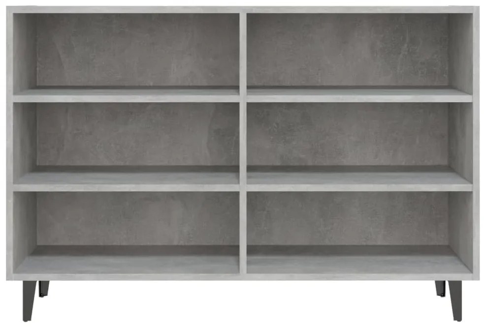 Aparador 103,5x35x70 cm derivados de madeira cinzento cimento