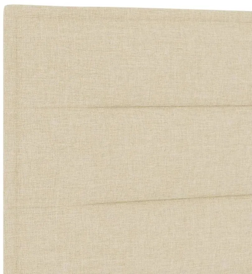 Cabeceira vidaXL Design Linhas Creme 160 cm Tecido