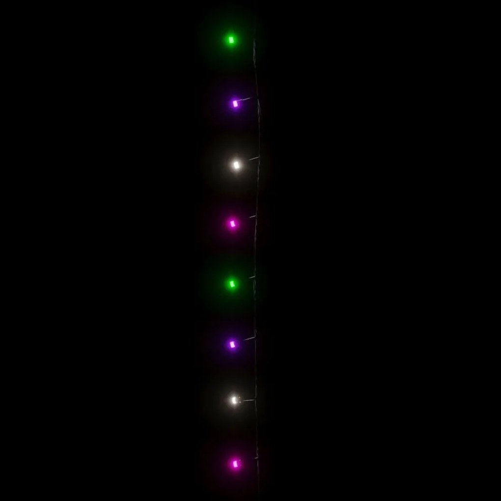 Cordão de luzes c/ 2000 luzes LED 200m PVC pastel multicolorido