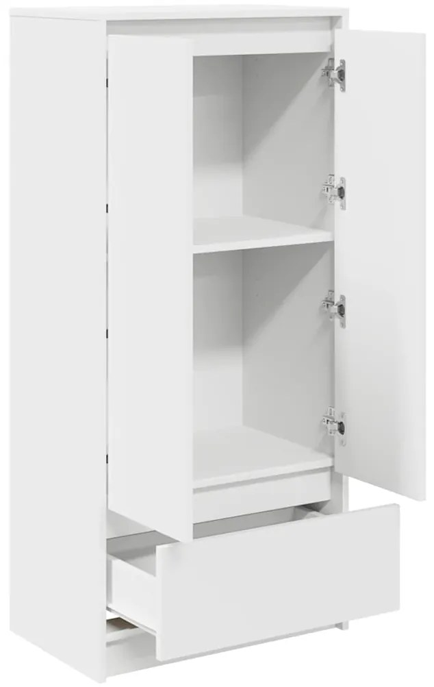 Armário com gaveta 55,5x34x119,5 cm derivados madeira branco