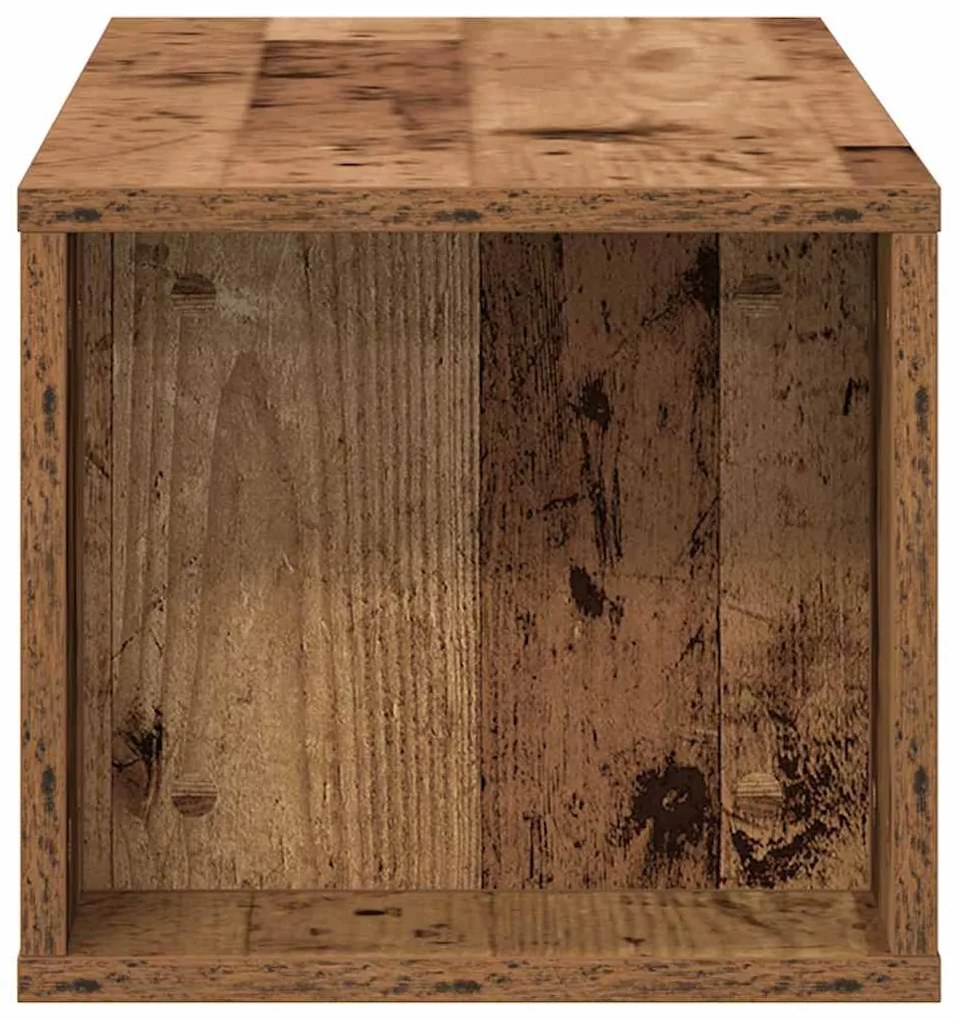 Armário de TV de Parede vidaXL em Madeira Antiga 100x30x26,5 cm em Mad