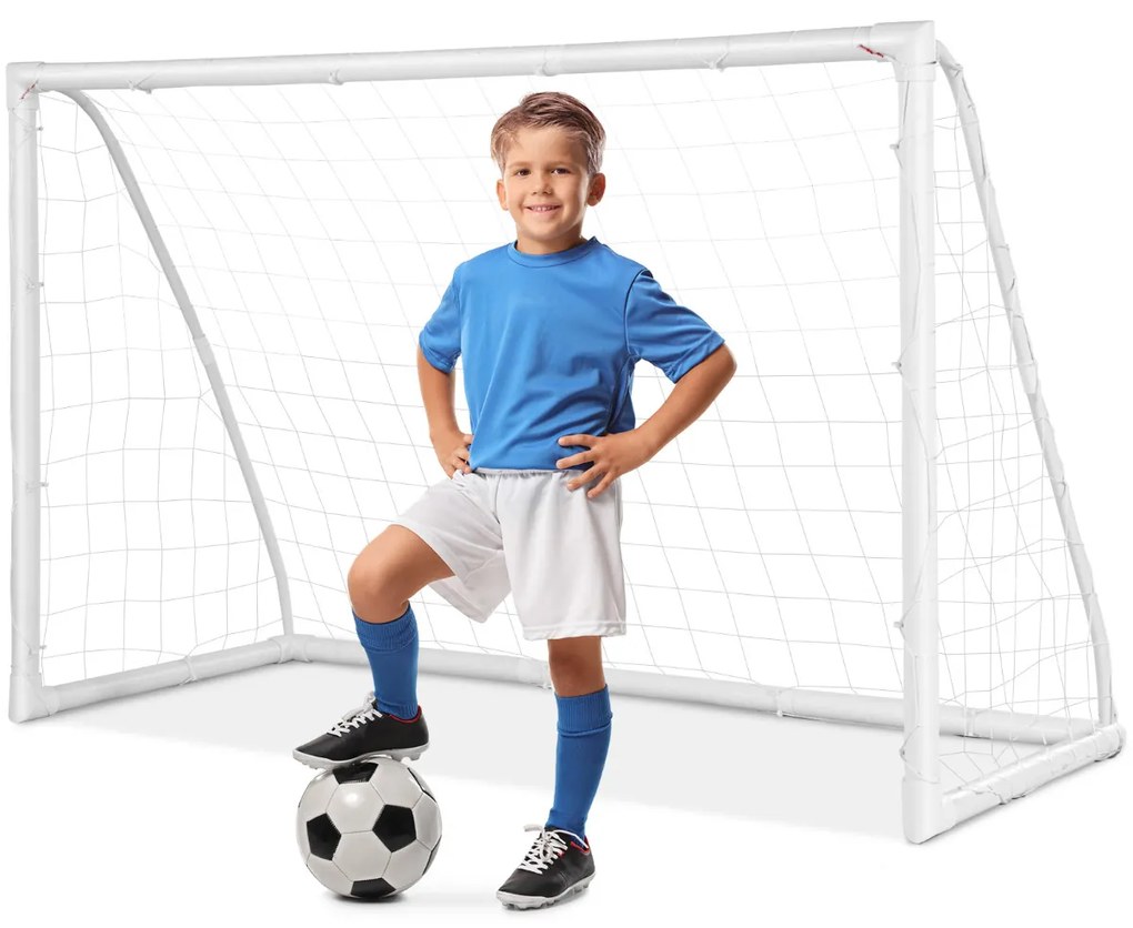 Baliza de futebol portátil para crianças, rede de futebol resistente para pátio, estrutura de pvc, montagem rápida, 183x82x120 cm