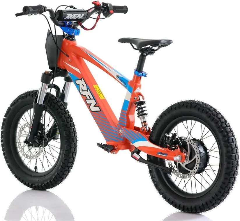 Bicicleta elétrica infantil 350W 16" Roan RXF Evo-S Laranja