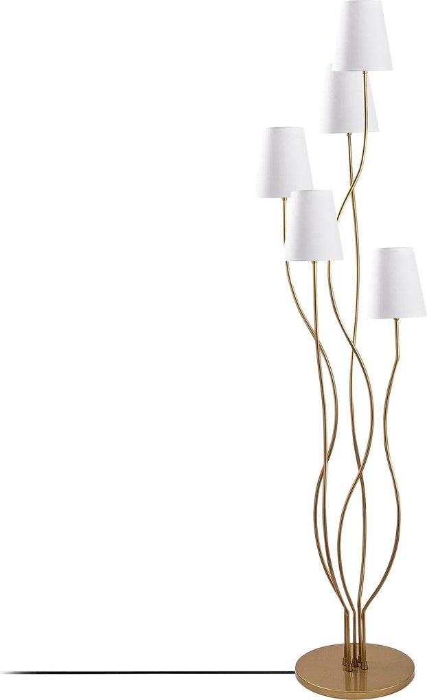 Candeeiro de Pé Bonibon – Ouro e Branco – 44 x 44 x 160 cm