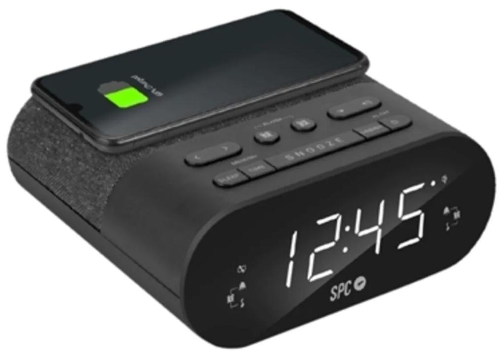 Relógio Despertador com Carregador sem Fios SPC 4587N