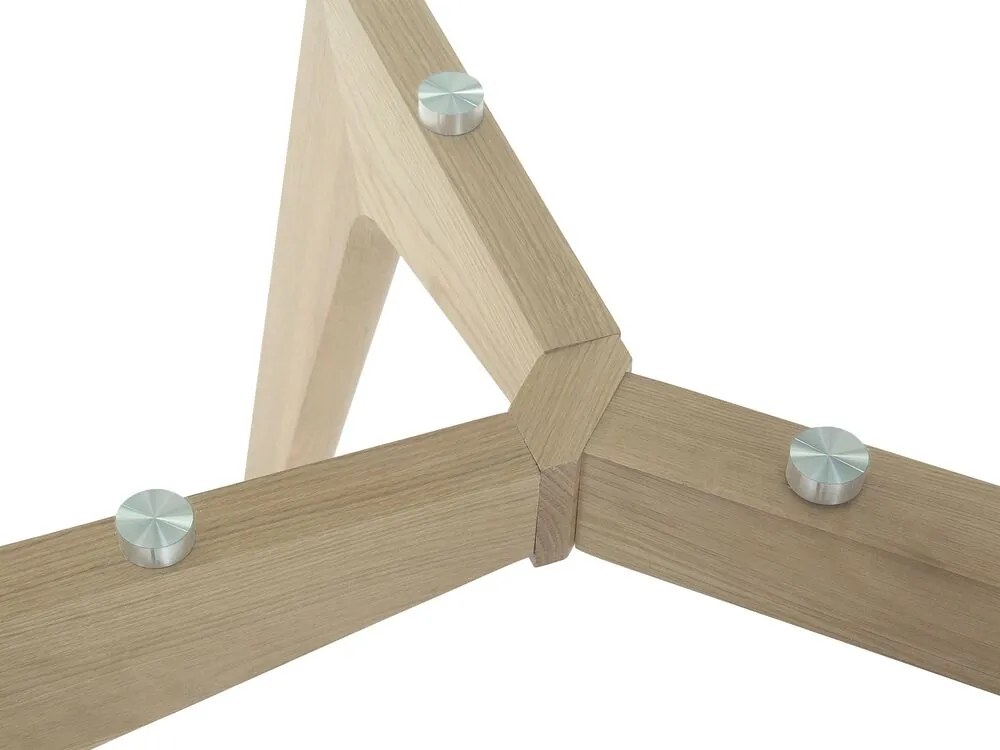 Mesa de jantar com tampo de vidro 180 x 90 cm HUDSON Beliani
