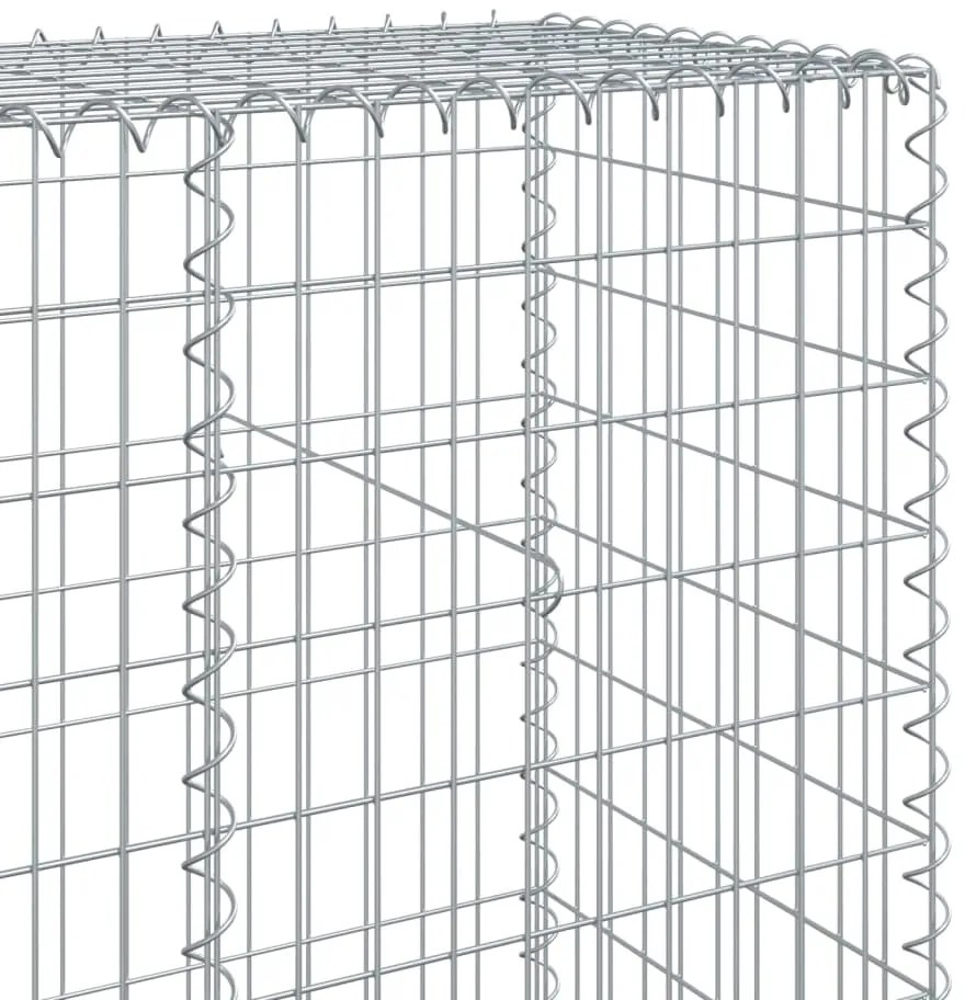 Cesto gabião com cobertura 700x50x200 cm ferro galvanizado