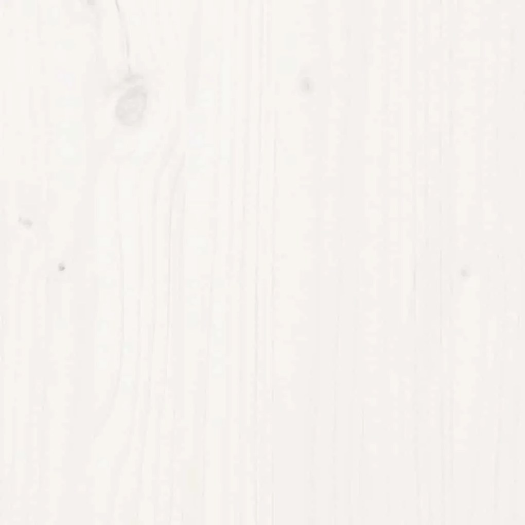 Tampo de mesa pinho maciço Ø80x2,5 cm branco