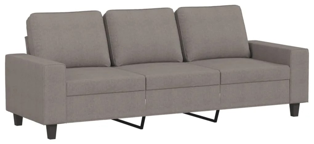 4 pcs conjunto de sofás tecido cinzento-acastanhado