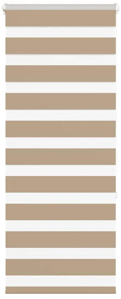 vidaXL Cortina de zebra 65x150 cm largura do tecido 60,9 cm poliéster