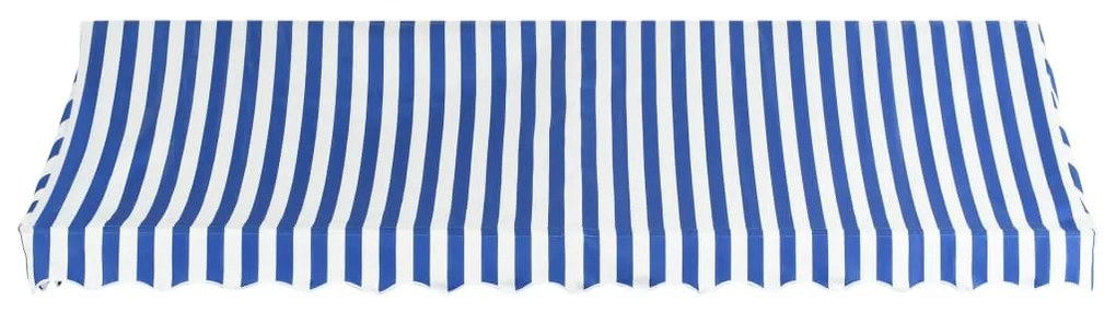 Toldo bistrô 400x120 cm azul e branco