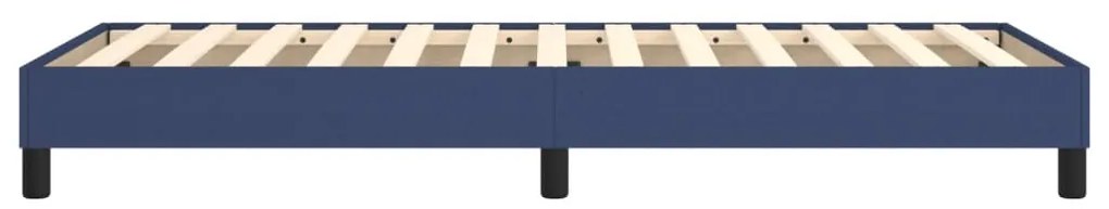 Estrutura de cama sem colchão 100x200 cm tecido azul