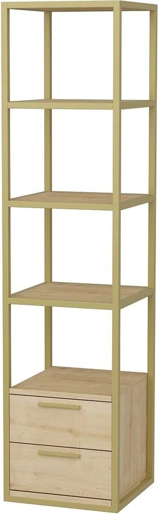 Estante Robbins – Carvalho Dourado – 39x39x160 cm