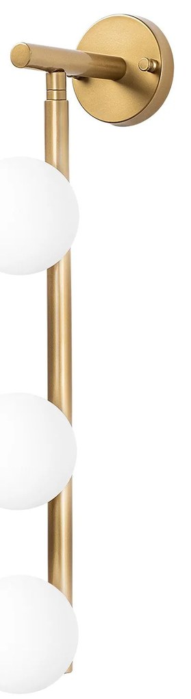 Aplique de Parede Domino – Dourado Brilhante – 10 x 24 cm