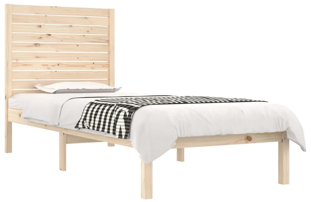 Estrutura cama pequena solteiro 75x190 cm madeira maciça