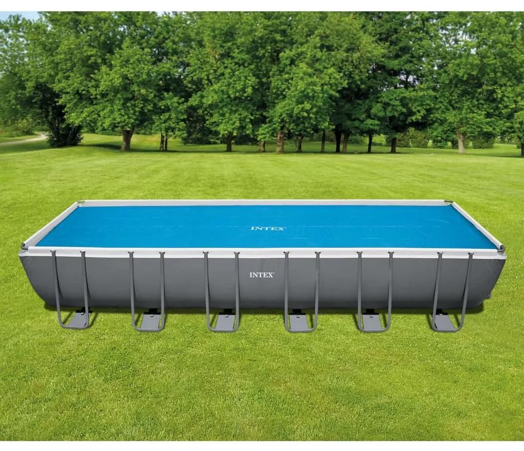 93303 INTEX Cobertura para piscina solar 716x346 cm polietileno azul