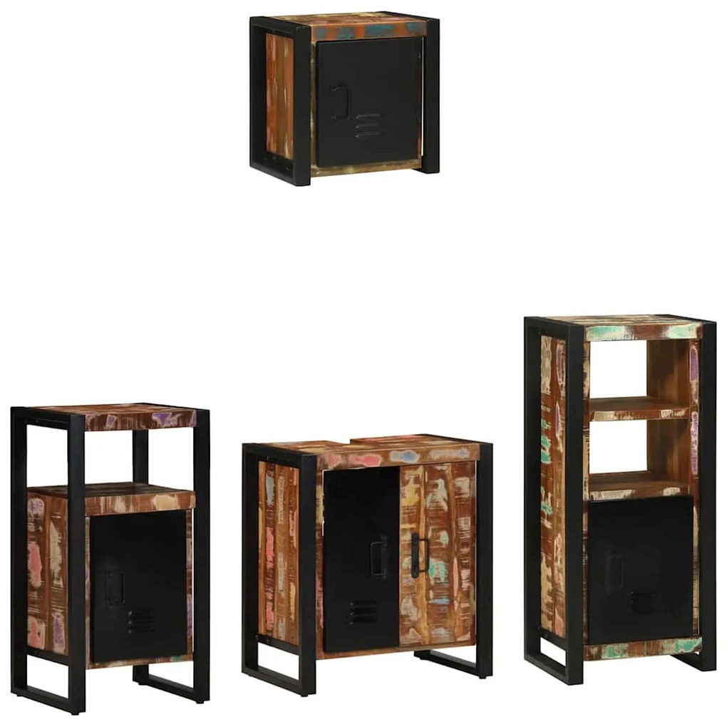 Conjunto de Móveis para Banheiro com prateleira com armazenamento com