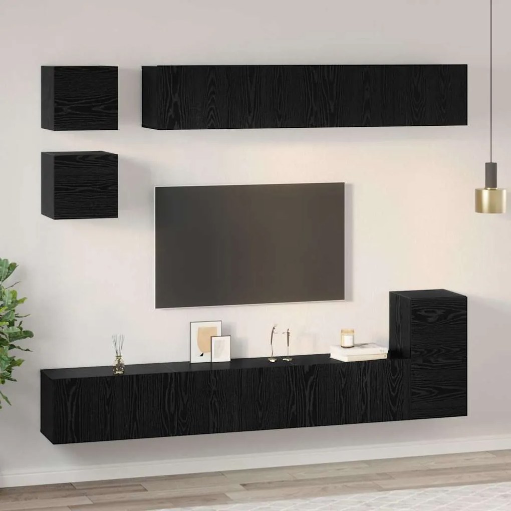 Conjunto de móvel de TV com prateleira Outros com armazenamento 8 pcs