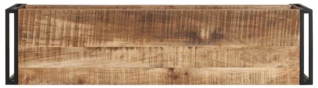 Móvel de TV 120x30x40 cm madeira de mangueira áspera