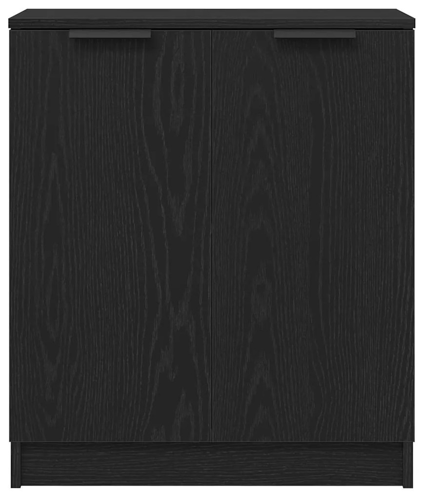 Sideboard vidaXL Preto Carvalho 60x30x70 cm Madeira de Engenharia