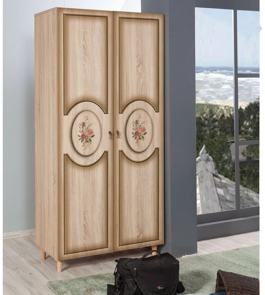 Roupeiro Stil – Carvalho Sonoma – 90 cm x 192 cm x 52 cm