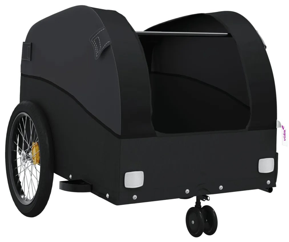 Reboque para bicicleta 30 kg ferro preto