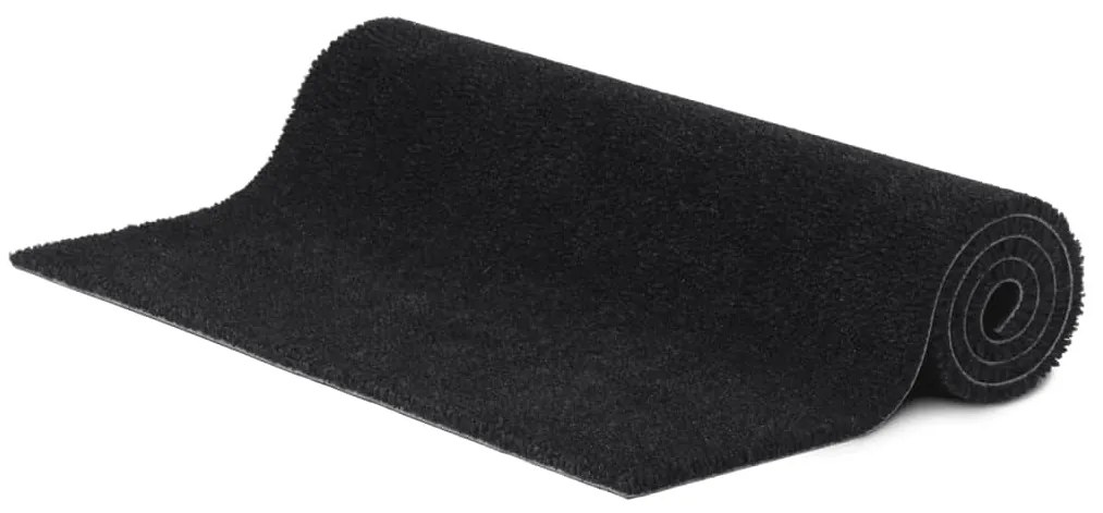 Tapete de porta 90x150 cm fibra de coco tufada preto